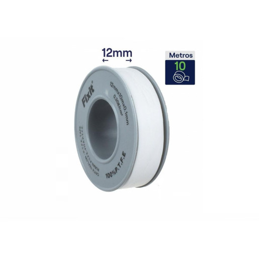 Set 12 rollos teflon Blanco