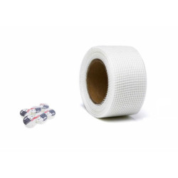 Set 6 cintas de fibra de vidrio adhesivas Blanco