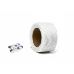 Set 6 cintas de fibra de vidrio adhesivas Blanco