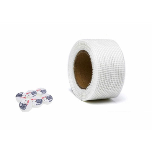 Set 6 cintas de fibra de vidrio adhesivas Blanco