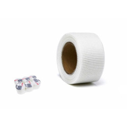 Set 6 cintas de fibra de vidrio adhesivas Blanco