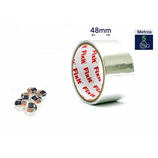 Set 6 cintas de aluminio Plateado