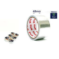 Set 6 cintas de aluminio Plateado