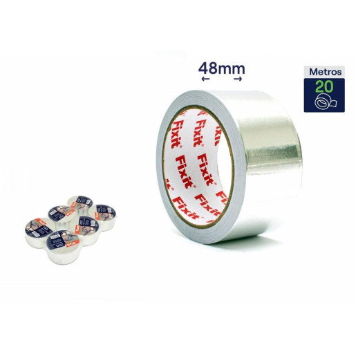 Set 6 cintas de aluminio Plateado