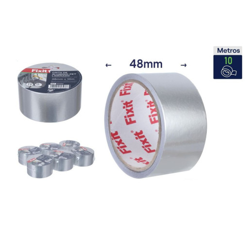 Set 6 cintas de aluminio Plateado