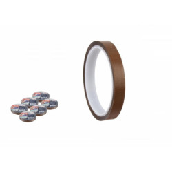 Set 6 cintas de termosellado resistente a altas temperaturas Marron