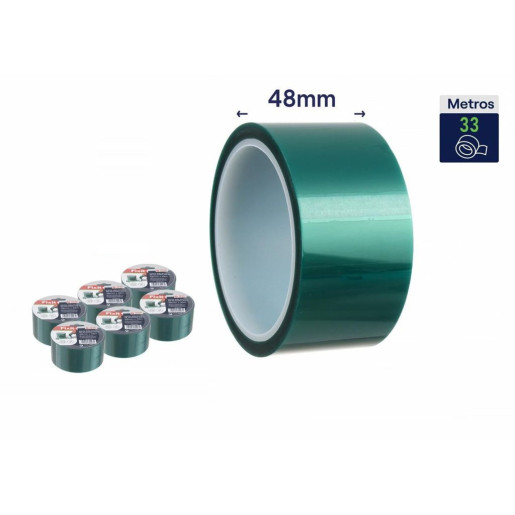 Set 6 cintas aislante Verde
