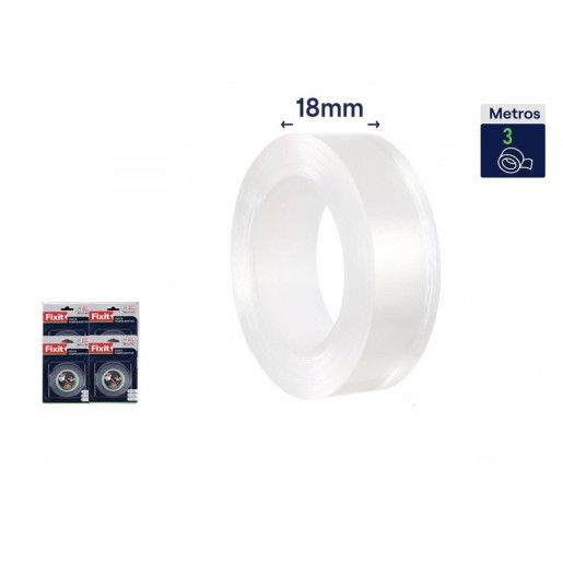 Set 12 cintas resistente agua y moho Transparente
