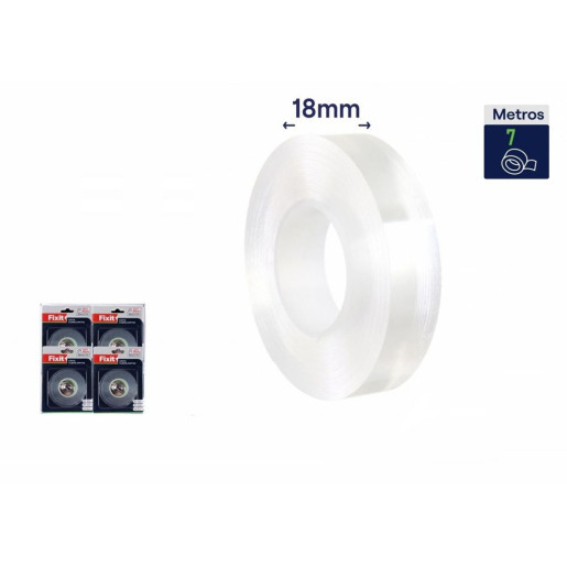Set 12 cintas resistente agua y moho Transparente