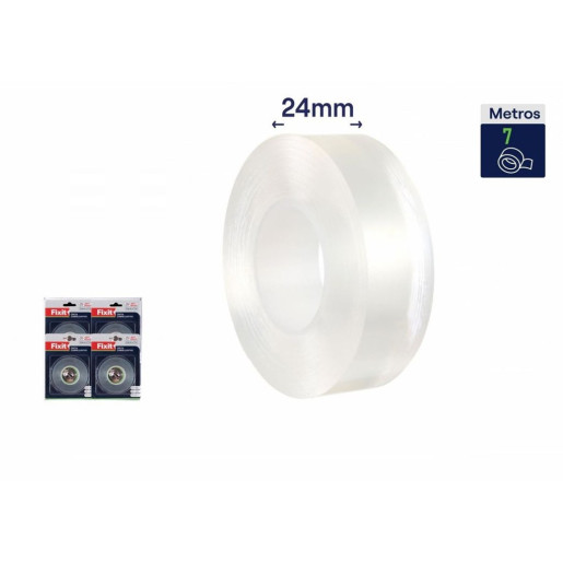 Set 12 cintas resistente agua y moho Transparente
