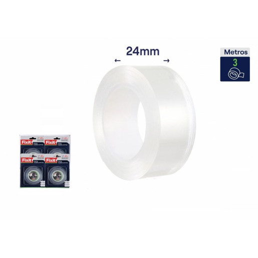 Set 12 cintas resistente agua y moho Transparente