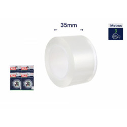 Set 12 cintas resistente agua y moho Transparente