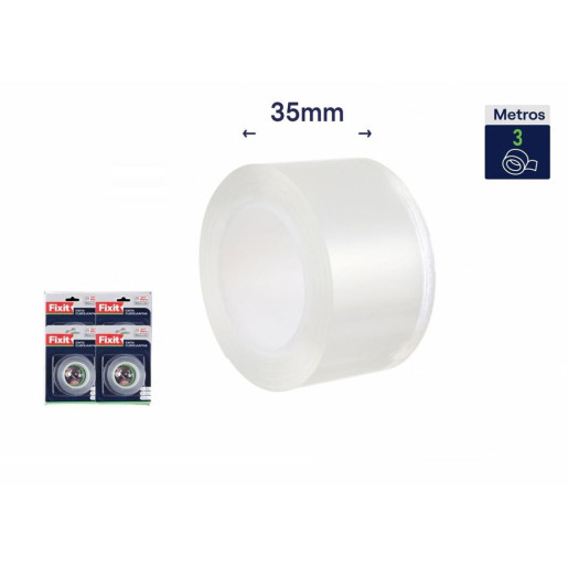 Set 12 cintas resistente agua y moho Transparente