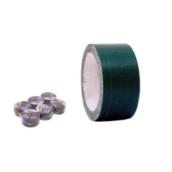Set 6 cintas para reparacion de lonas Verde oscuro
