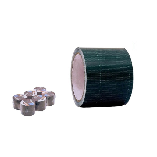 Set 6 cintas para reparacion de lonas Verde oscuro