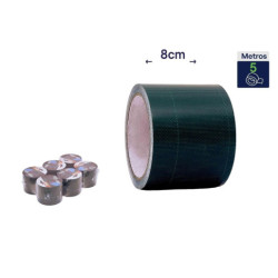 Set 6 cintas para reparacion de lonas Verde oscuro
