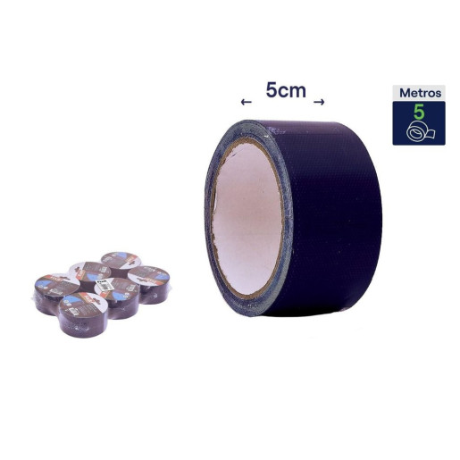 Set 6 cintas para reparacion de lonas Azul oscuro