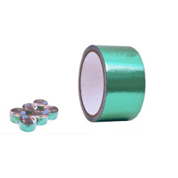 Set 6 cintas para reparacion de lonas Verde brillo