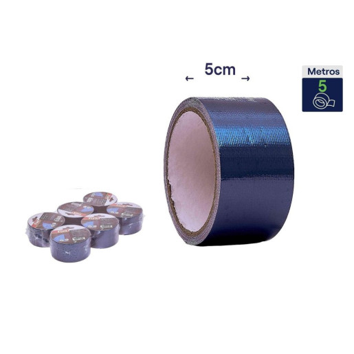 Set 6 cintas para reparacion de lonas Azul brillo