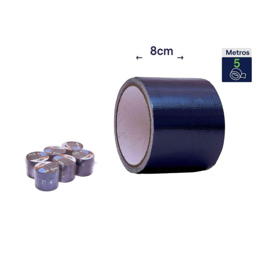 Set 6 cintas para reparacion de lonas Azul brillo