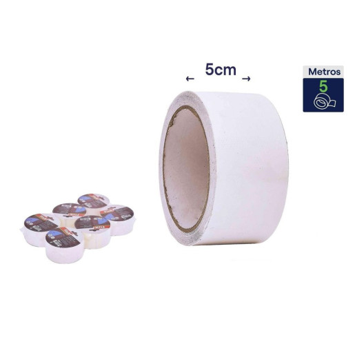 Set 6 cintas para reparacion de lonas Blanco