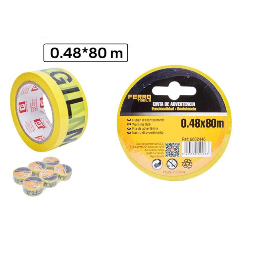 Set 6 rollos Fragil Amarillo