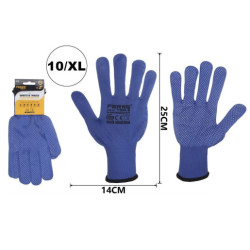 Set 12 juegos guantes jardin Azul