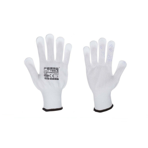 Set 12 juegos guantes jardin Blanco