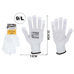 Set 12 juegos guantes jardin Blanco