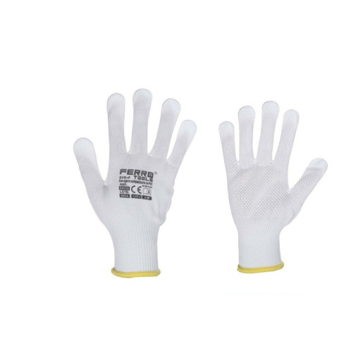 Set 12 juegos guantes jardin Blanco
