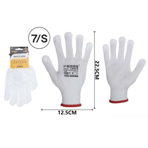 Set 12 juegos guantes jardin Blanco