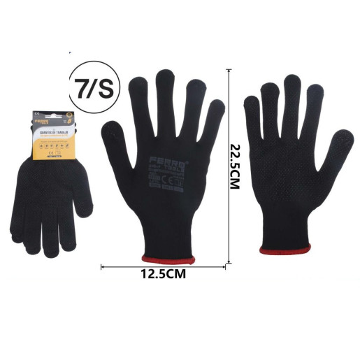 Set 12 juegos guantes jardin Negro