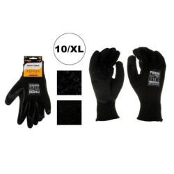 Set 12 juegos guantes trabajo Negros