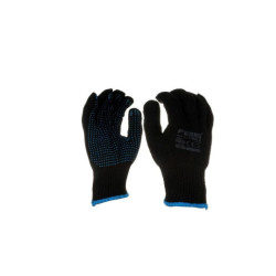Set 12 juegos guantes trabajo Negros