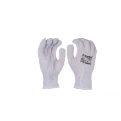 Set 12 juegos guantes trabajo Blanco