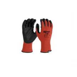 Set 12 juegos guantes trabajo Rojos