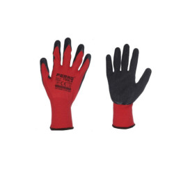 Set 12 juegos guantes trabajo Rojos