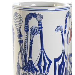Paraguero redondo Blanco y azul