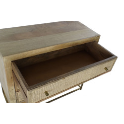 Comoda de 3 cajones Natural