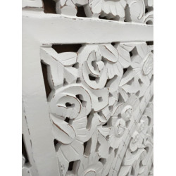 Cabecero triptico mandala Blanco