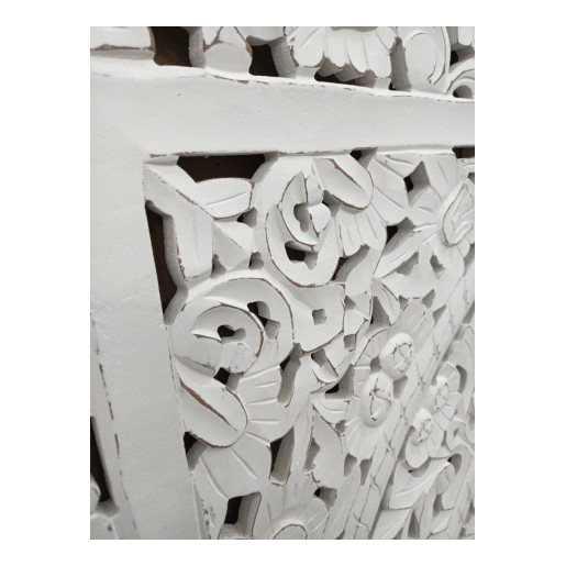 Cabecero triptico mandala Blanco
