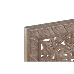 Cabecero triptico mandala Natural