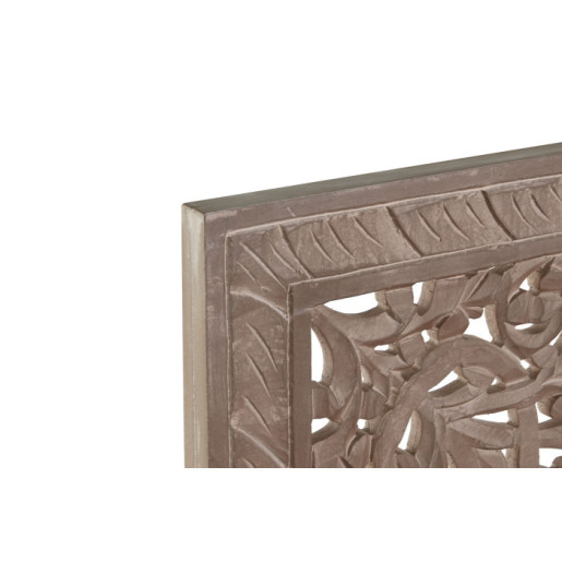 Cabecero triptico mandala Natural