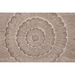 Cabecero triptico mandala Natural