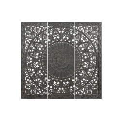Cabecero triptico mandala Envejecido