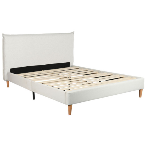 Cabecero con somier y cabecero Beige