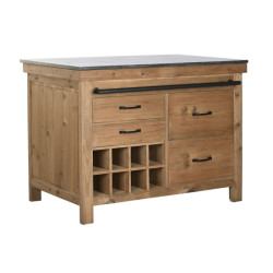 Mesa Isla de cocina Marron