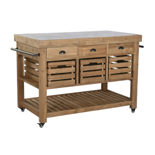 Mesa Isla de cocina Marron
