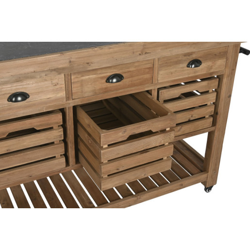Mesa Isla de cocina Marron