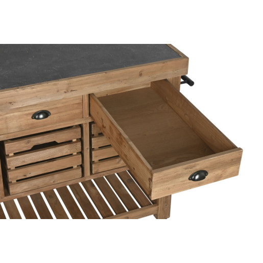 Mesa Isla de cocina Marron